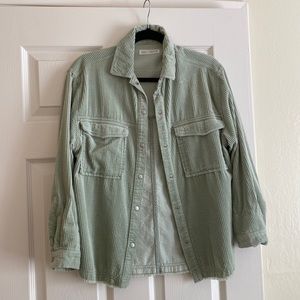 Zara green shacket